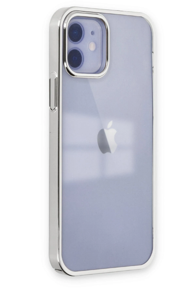 Newface iPhone 12 Kılıf Element Silikon - Gümüş resmi