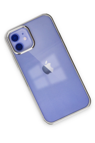 Newface iPhone 12 Kılıf Element Silikon - Gümüş resmi