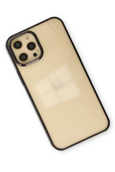 Newface iPhone 12 Pro Max Kılıf Element Silikon - Siyah resmi