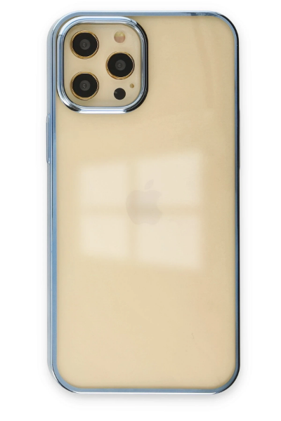 Newface iPhone 12 Pro Max Kılıf Element Silikon - Mavi resmi