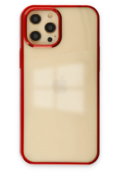 Newface iPhone 12 Pro Max Kılıf Element Silikon - Kırmızı resmi