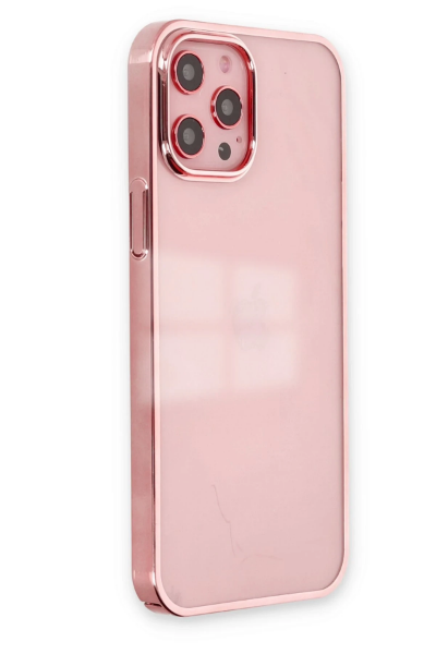 Newface iPhone 12 Pro Max Kılıf Element Silikon - Pembe resmi
