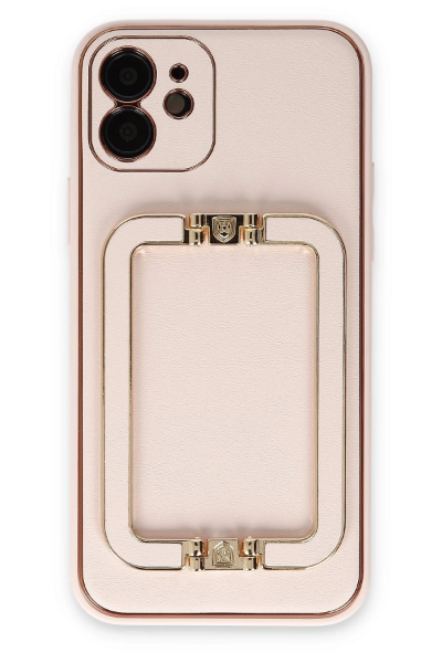 Newface iPhone 12 Kılıf Coco Elit Kapak - Pudra resmi