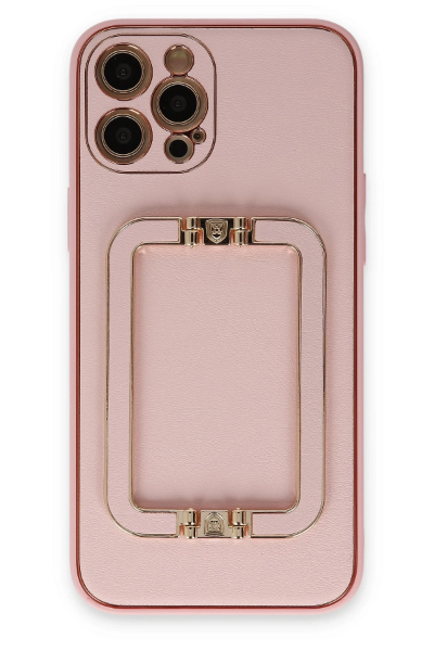 Newface iPhone 12 Pro Kılıf Coco Elit Kapak - Pembe resmi