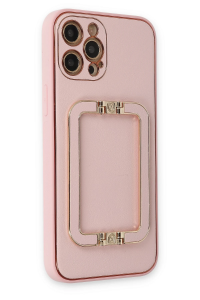 Newface iPhone 12 Pro Kılıf Coco Elit Kapak - Pembe resmi