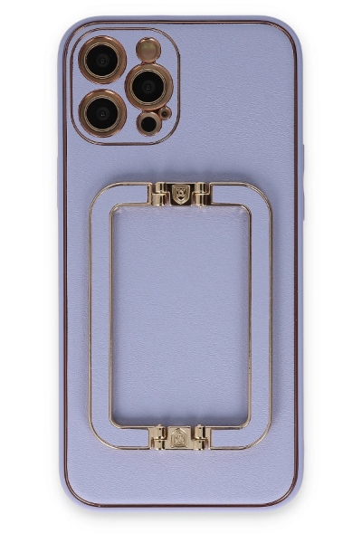 Newface iPhone 12 Pro Kılıf Coco Elit Kapak - Lila resmi