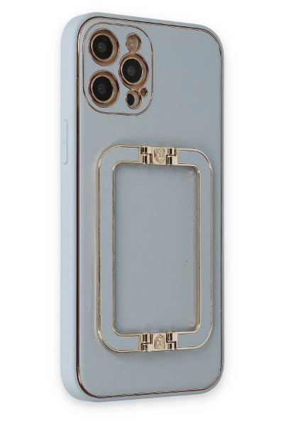 Newface iPhone 12 Pro Max Kılıf Coco Elit Kapak - Turkuaz resmi