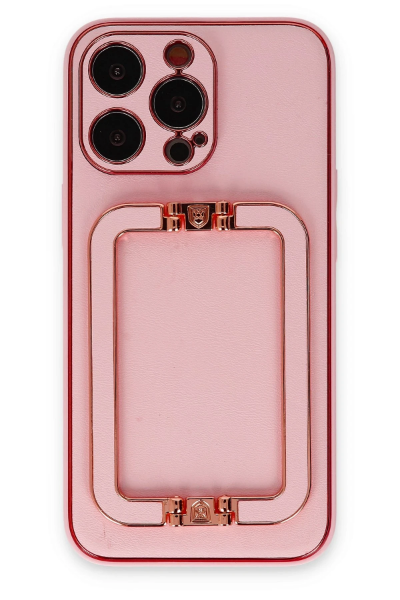 Newface iPhone 13 Pro Max Kılıf Coco Elit Kapak - Pembe resmi
