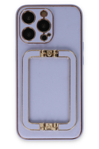 Newface iPhone 13 Pro Max Kılıf Coco Elit Kapak - Lila resmi