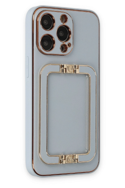 Newface iPhone 13 Pro Max Kılıf Coco Elit Kapak - Turkuaz resmi