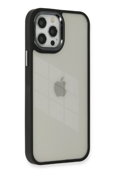 Newface iPhone 12 Pro Max Kılıf Dora Kapak - Siyah resmi