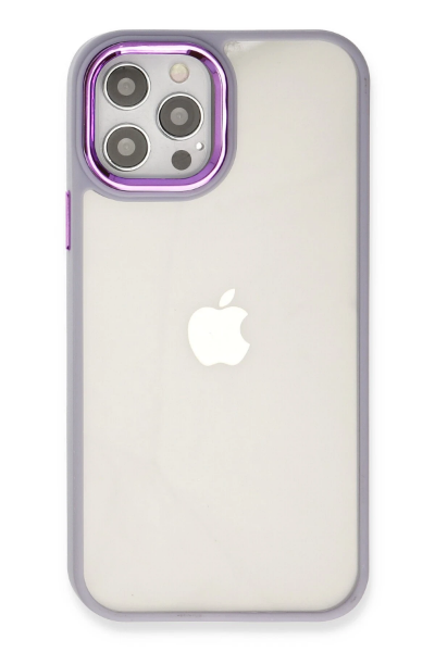Newface iPhone 12 Pro Max Kılıf Dora Kapak - Lila resmi