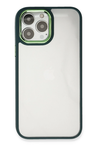 Newface iPhone 13 Pro Kılıf Dora Kapak - Haki Yeşil resmi