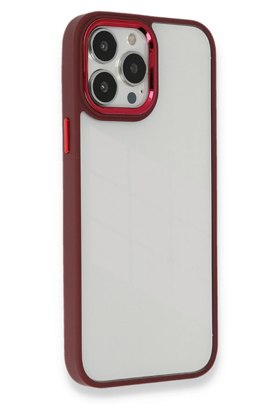 Newface iPhone 13 Pro Max Kılıf Dora Kapak - Kırmızı resmi