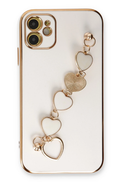 Newface iPhone 12 Kılıf Esila Silikon - Beyaz resmi