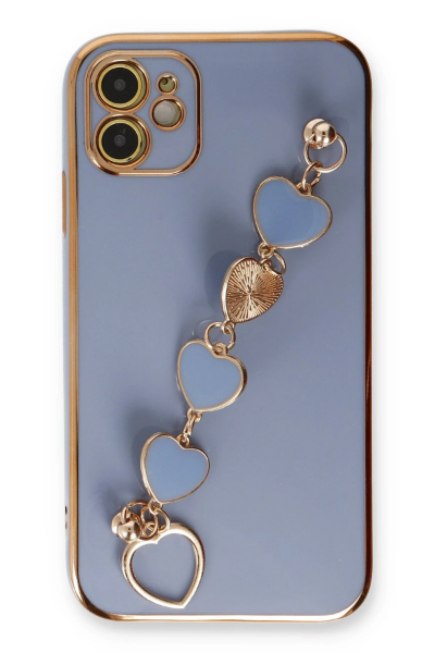 Newface iPhone 12 Kılıf Esila Silikon - Gri resmi