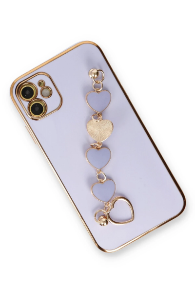 Newface iPhone 12 Kılıf Esila Silikon - Lila resmi