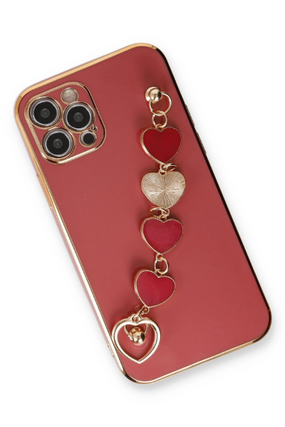 Newface iPhone 12 Pro Kılıf Esila Silikon - Kırmızı resmi