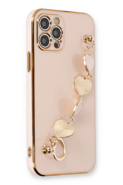 Newface iPhone 12 Pro Kılıf Esila Silikon - Pudra resmi
