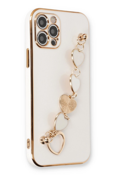 Newface iPhone 12 Pro Max Kılıf Esila Silikon - Beyaz resmi