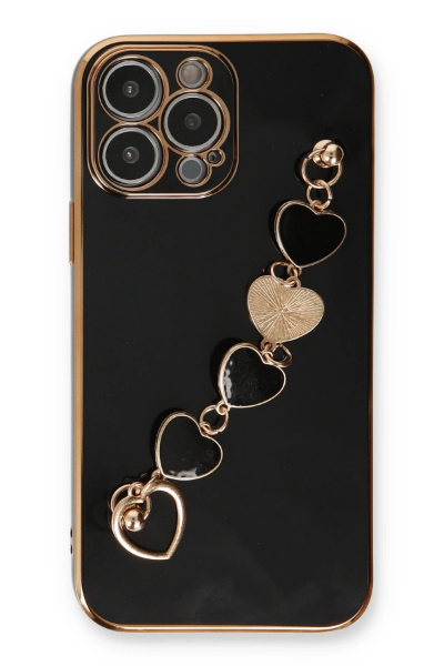 Newface iPhone 13 Pro Kılıf Esila Silikon - Siyah resmi
