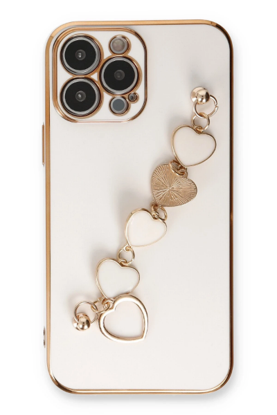 Newface iPhone 13 Pro Kılıf Esila Silikon - Beyaz resmi