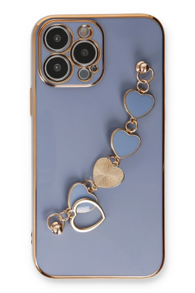 Newface iPhone 13 Pro Max Kılıf Esila Silikon - Gri resmi