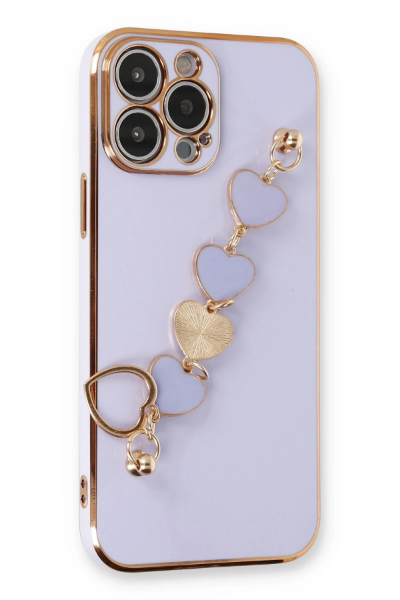 Newface iPhone 13 Pro Max Kılıf Esila Silikon - Lila resmi