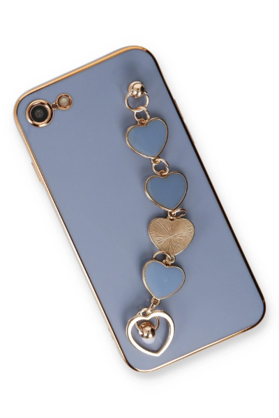 Newface iPhone 7 Kılıf Esila Silikon - Gri resmi