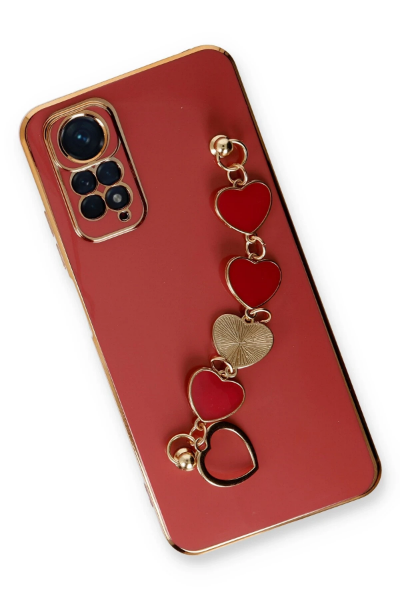 Newface Xiaomi Redmi Note 11 Kılıf Esila Silikon - Kırmızı resmi