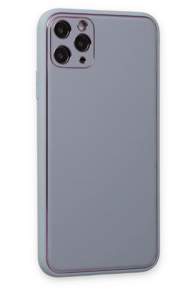 Newface iPhone 11 Pro Kılıf Coco Deri Silikon Kapak - Turkuaz resmi