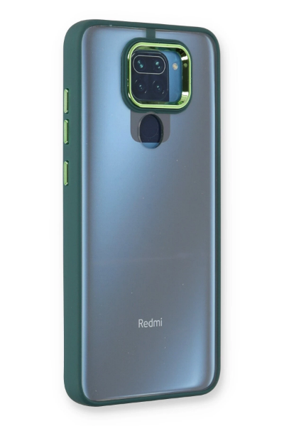 Newface Xiaomi Redmi Note 9 Kılıf Dora Kapak - Haki Yeşil resmi