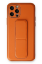 Newface iPhone 12 Pro Kılıf Coco Deri Standlı Kapak - Turuncu resmi