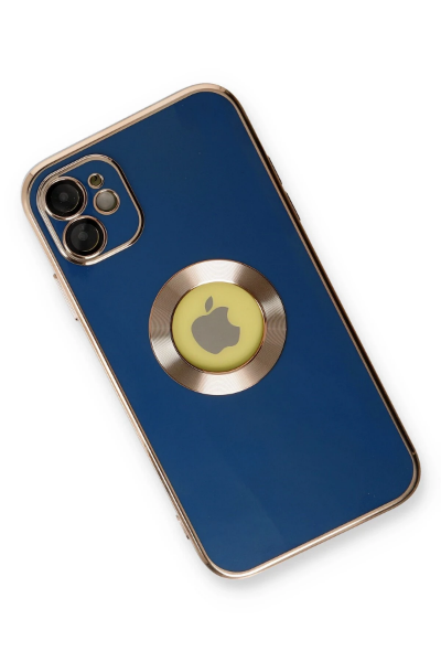 Newface iPhone 12 Kılıf Store Silikon - Mavi resmi