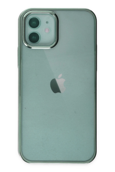 Newface iPhone 12 Kılıf Element Silikon - Yeşil resmi