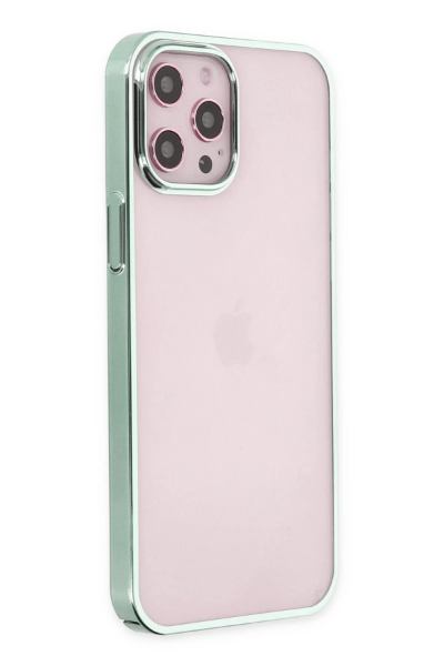 Newface iPhone 12 Pro Max Kılıf Element Silikon - Yeşil resmi