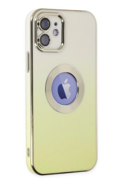 Newface iPhone 12 Kılıf Best Silikon - Sarı resmi