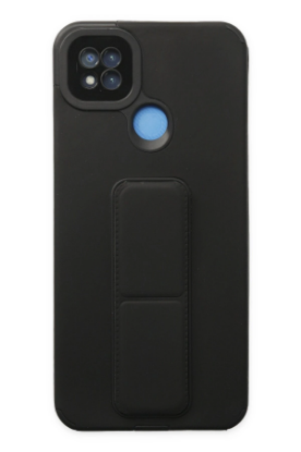 Newface Xiaomi Redmi 9C Kılıf Mega Standlı Silikon - Siyah resmi