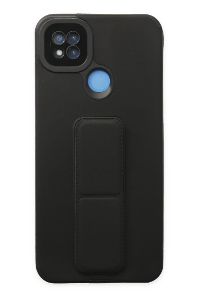 Newface Xiaomi Redmi 9C Kılıf Mega Standlı Silikon - Siyah resmi