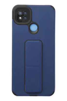 Newface Xiaomi Redmi 9C Kılıf Mega Standlı Silikon - Mavi resmi