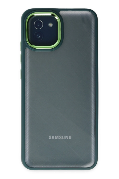 Newface Samsung Galaxy A03 Kılıf Dora Kapak - Haki Yeşil resmi