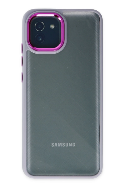 Newface Samsung Galaxy A03 Kılıf Dora Kapak - Lila resmi