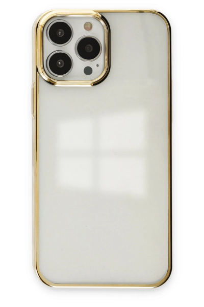 Newface iPhone 14 Pro Max Kılıf Element Silikon - Gold resmi
