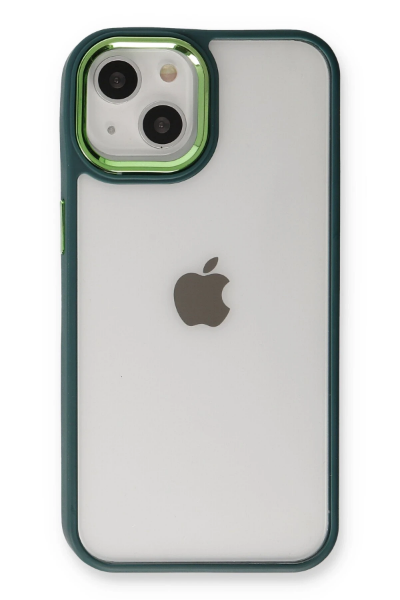Newface iPhone 14 Plus Kılıf Dora Kapak - Haki Yeşil resmi