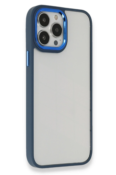 Newface iPhone 14 Pro Kılıf Dora Kapak - Mavi resmi