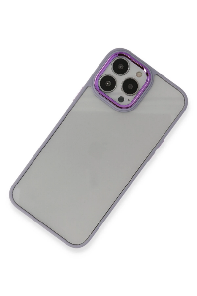 Newface iPhone 14 Pro Max Kılıf Dora Kapak - Lila resmi