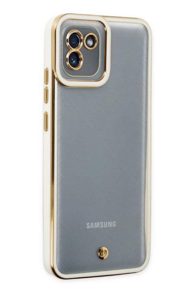 Newface Samsung Galaxy A03 Kılıf Liva Lens Silikon - Beyaz resmi