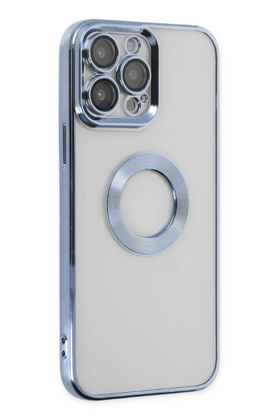 Newface iPhone 14 Pro Max Kılıf Slot Silikon - Sierra Blue resmi
