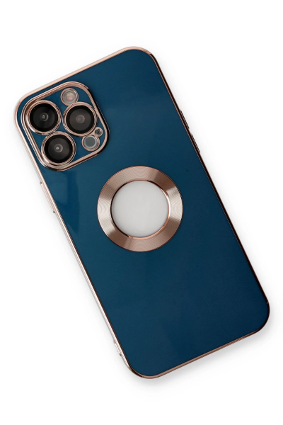 Newface iPhone 14 Pro Max Kılıf Store Silikon - Mavi resmi
