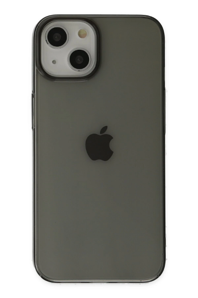 Newface iPhone 14 Plus Kılıf Pc Sert Şeffaf Kapak - Siyah resmi